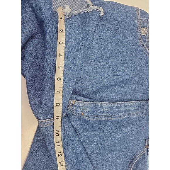 Vtg LEVI'S Jeans Silver Medal Distressed Gray Tab Cut Off Shorts Sz‎ 40 - Picture 8 of 16